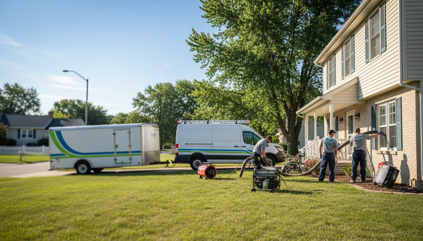Flooded Basement Restoration And Cleanup With Repair in Hinsdale, IL near me